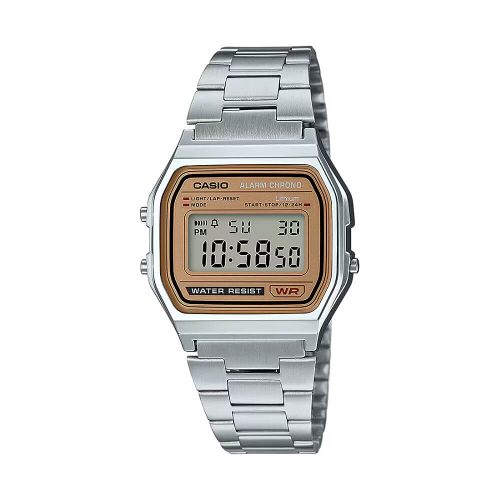 Casio Vintage Digital Chain Watch A158WEA-9CF