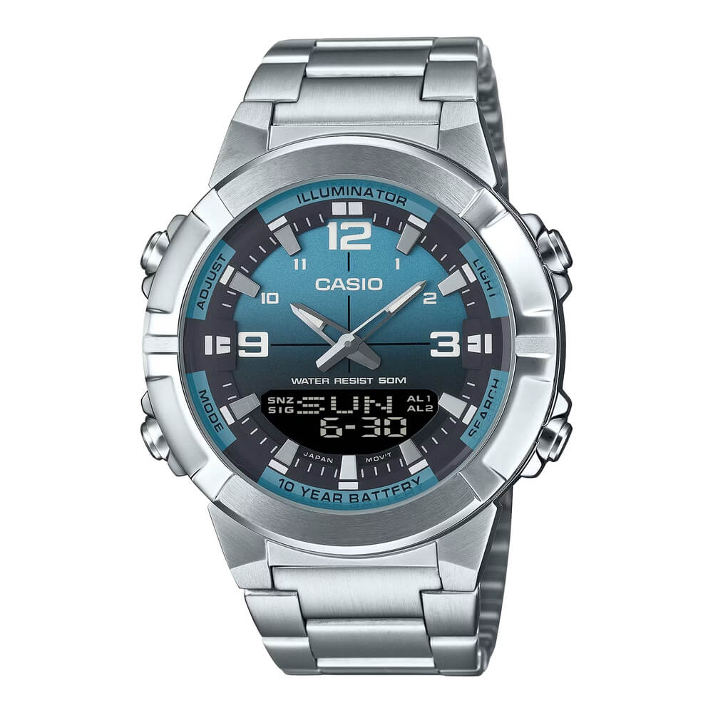 Casio Standard Dual Time Chain Watch AMW-870DA-2A2VDF