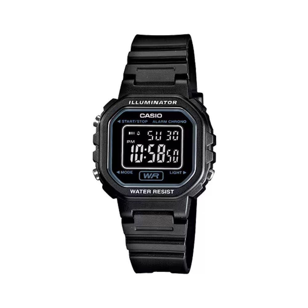 Casio Youth Digital Ladies Resin Belt Watch LA-20WH-1BDF