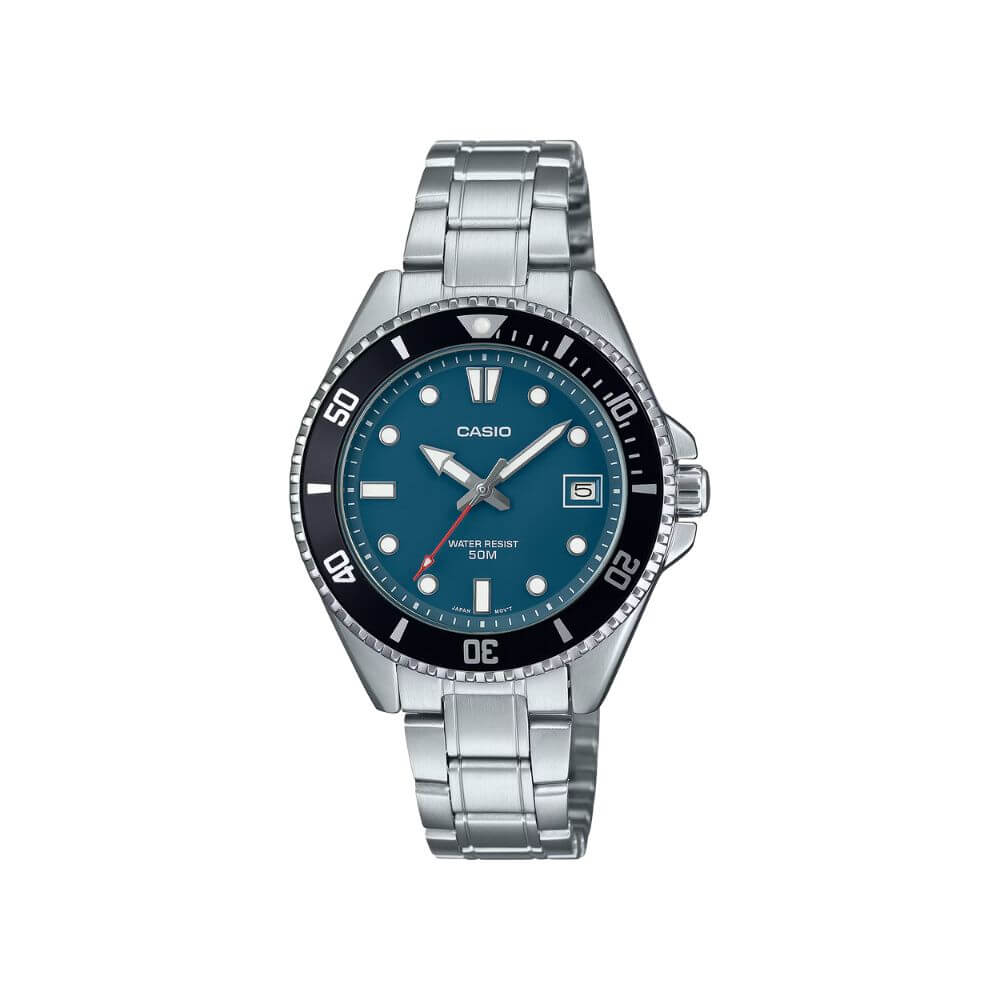 Casio Standard Duro Date Chain Watch MDV-10D-2A1VDF