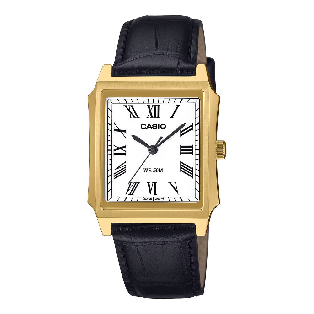 Casio Standard Tank Leather Belt Watch MTP-B190GL-7BVDF