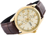 Casio Enticer Multifunction Golden Belt Watch MTP-V301GL-9AUDF