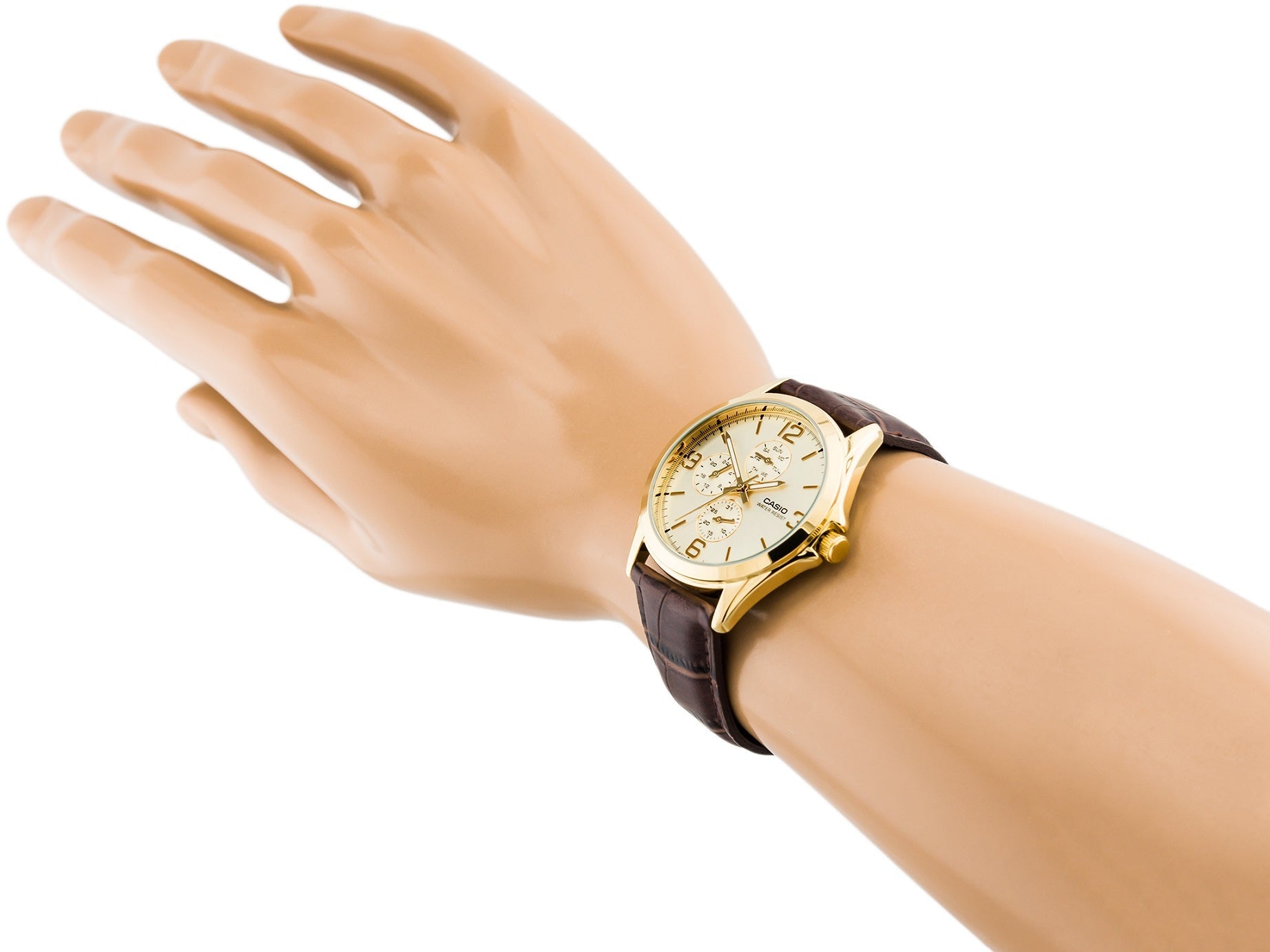 Casio Enticer Multifunction Golden Belt Watch MTP-V301GL-9AUDF