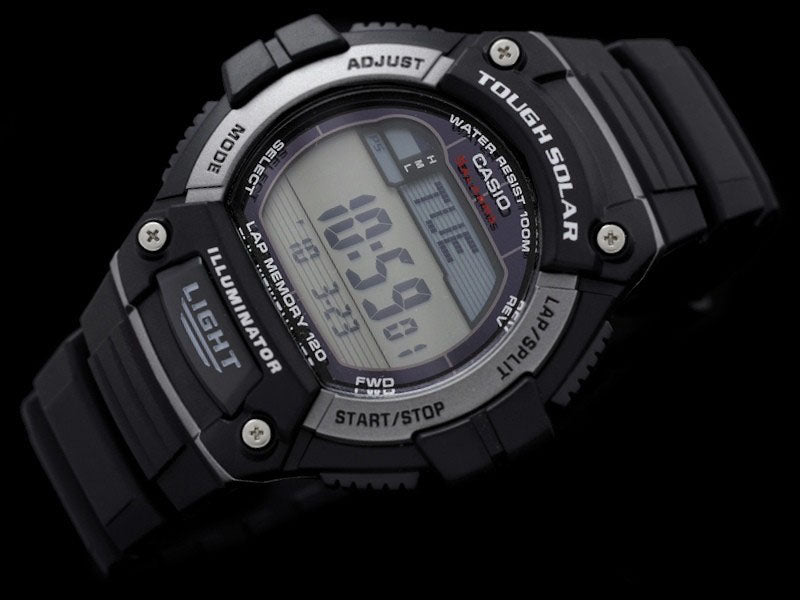 Casio Youth Tough Solar Digital Resin Belt Watch W-S220-1AVDF