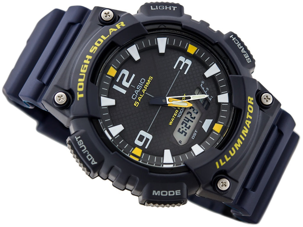 Casio Youth Tough Solar Dual Time Resin Belt Watch AQ-S810W-2AVDF