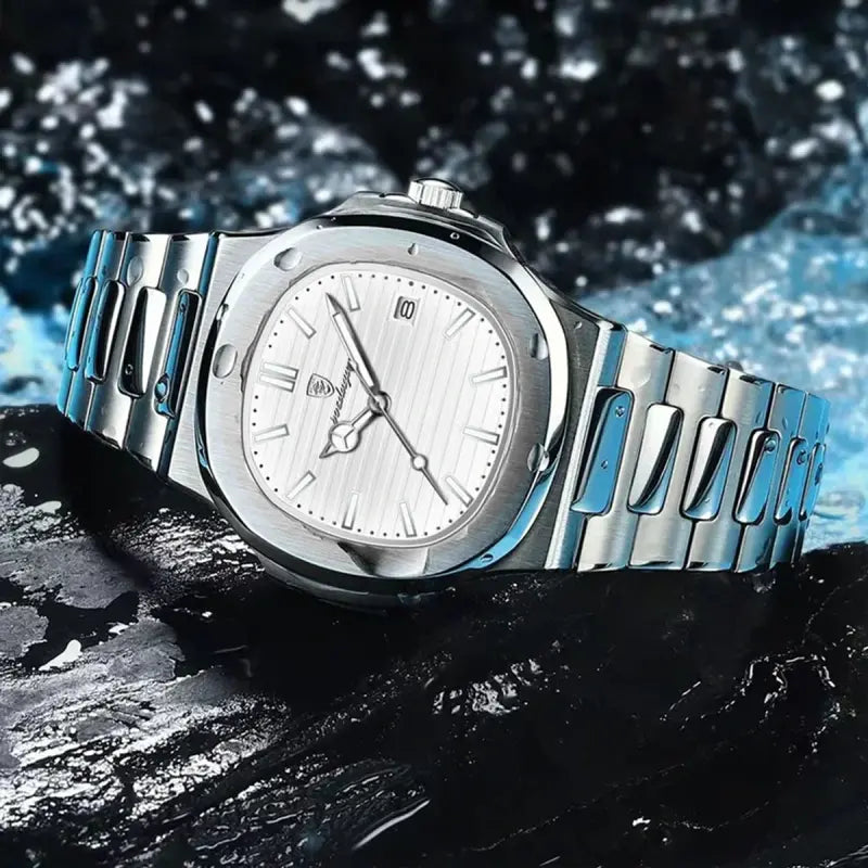 POEDAGAR 613 Men's Luminous Luxury Quartz Watch