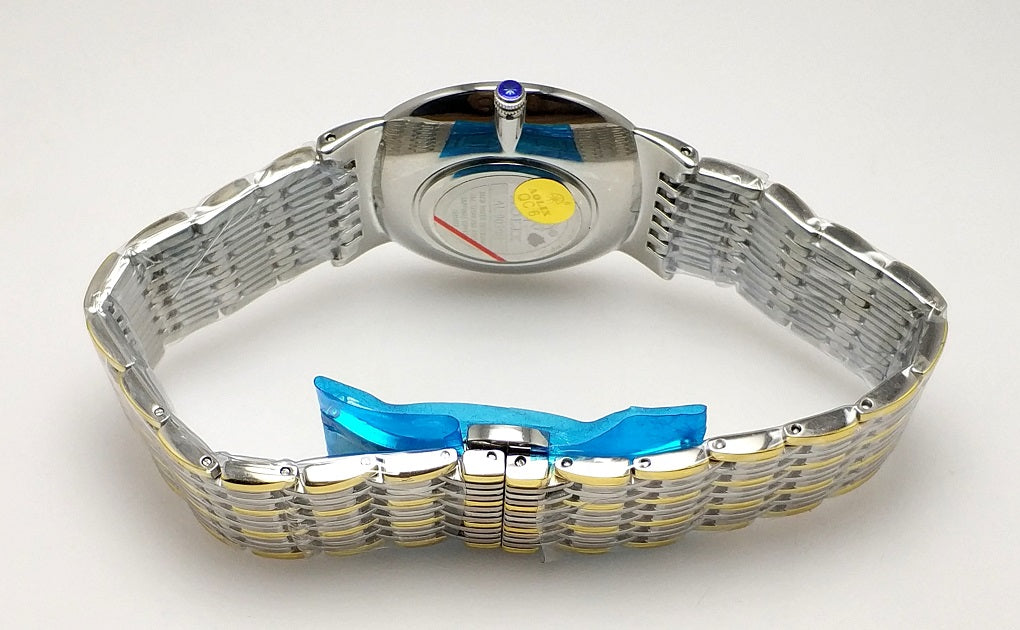 Aolix Classic Slim Stainless Steel Two Tone Chain Watch AL9039G