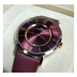 IBSO Slim Leather Belt Watch S8281G