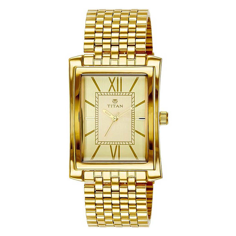 Titan Analog Chain Watch 90023YM02 NAGRAM
