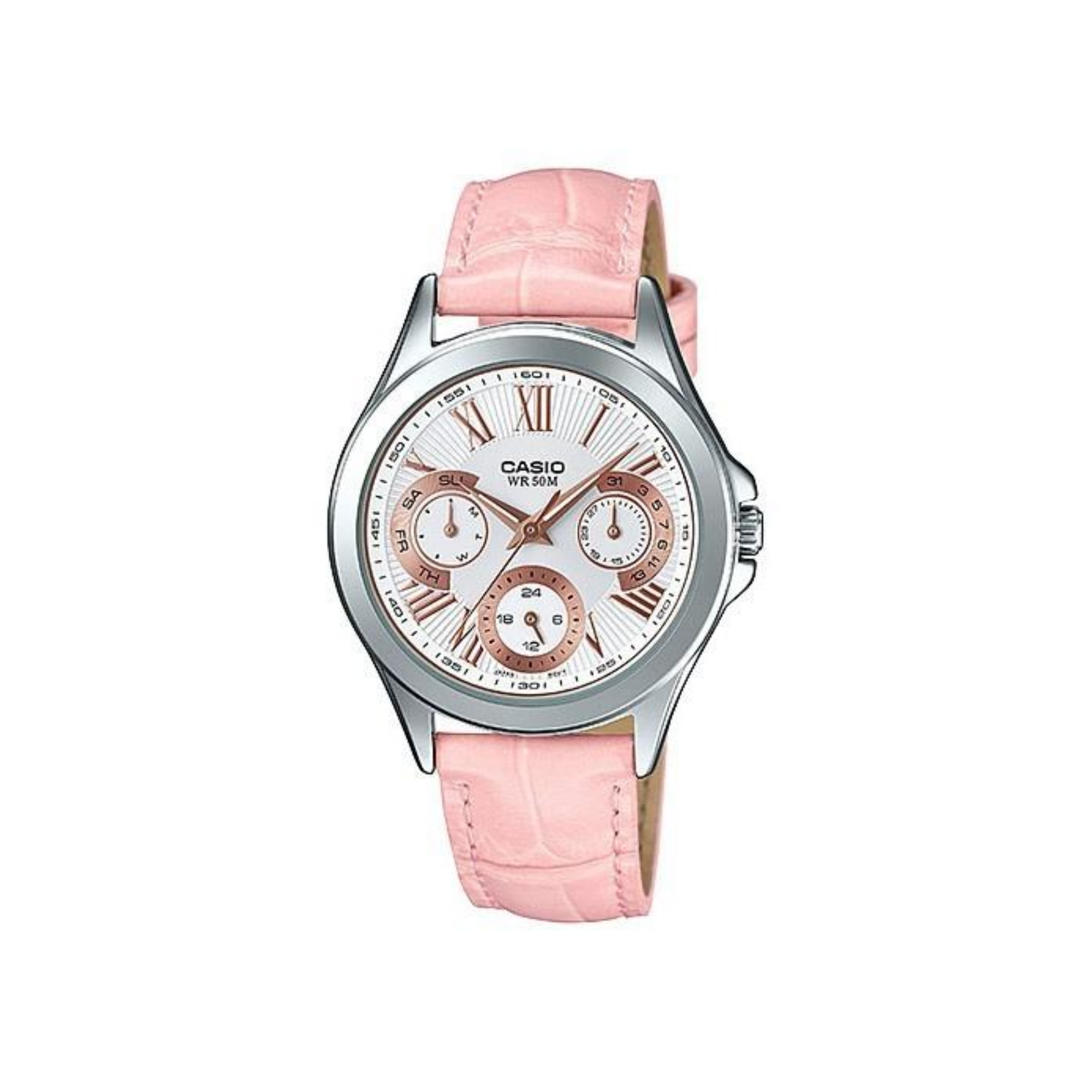 Casio Enticer Multifunction Ladies Leather Belt Watch LTP-E308L-4AVDF