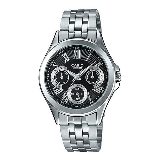 Casio Enticer Multifunction Ladies Chain Watch LTP-E308D-1AVDF