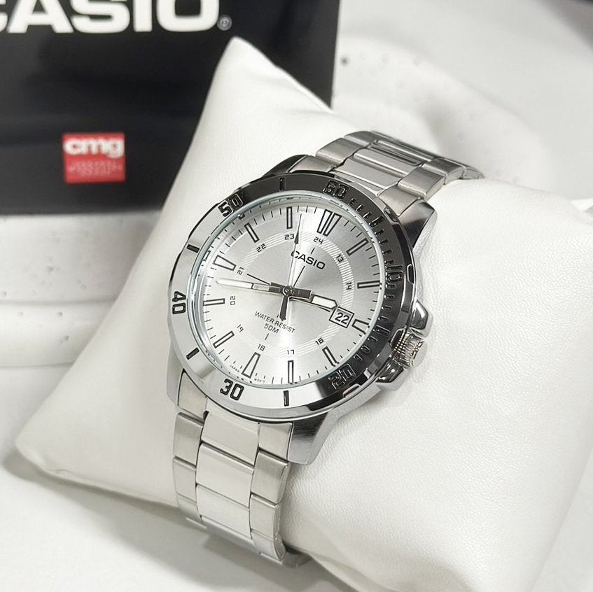 Casio Enticer Date Chain Watch MTP-VD01D-7CVUDF