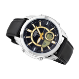 Casio Enticer Dual Time Multifunction Leather Belt Watch AMW-810L-1AVDF