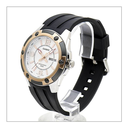 Casio Standard Day Date Resin Belt Watch MTP-1327-7A1VDF