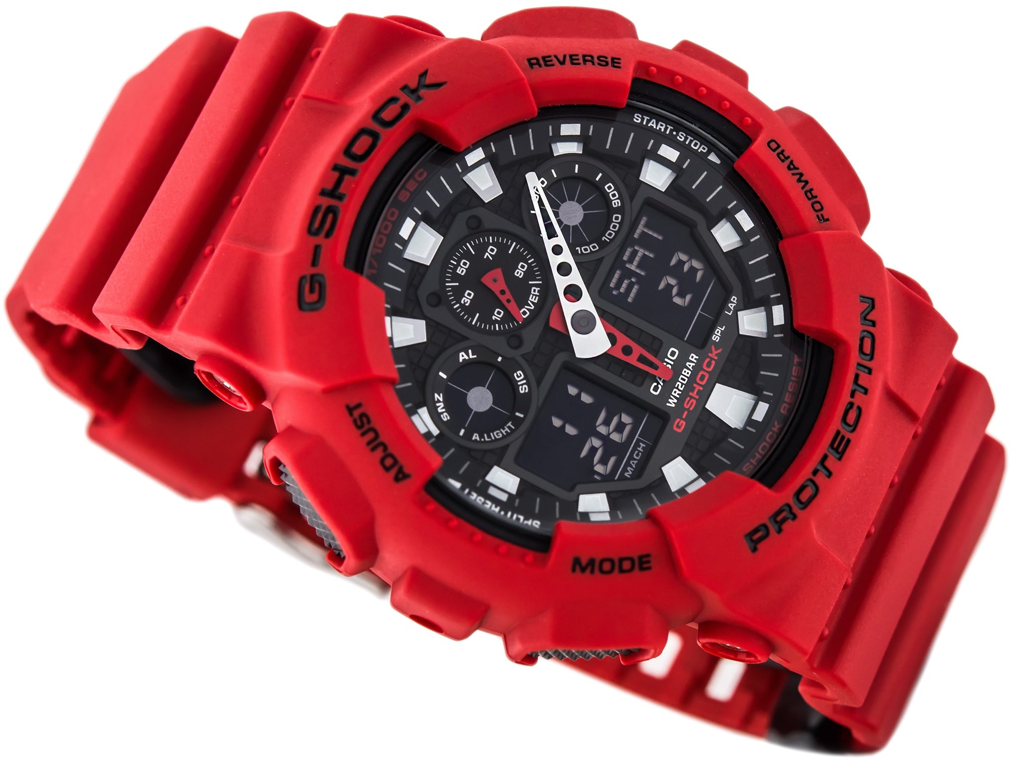 Casio G-Shock Sports Resin Belt Watch GA-100B-4ADR