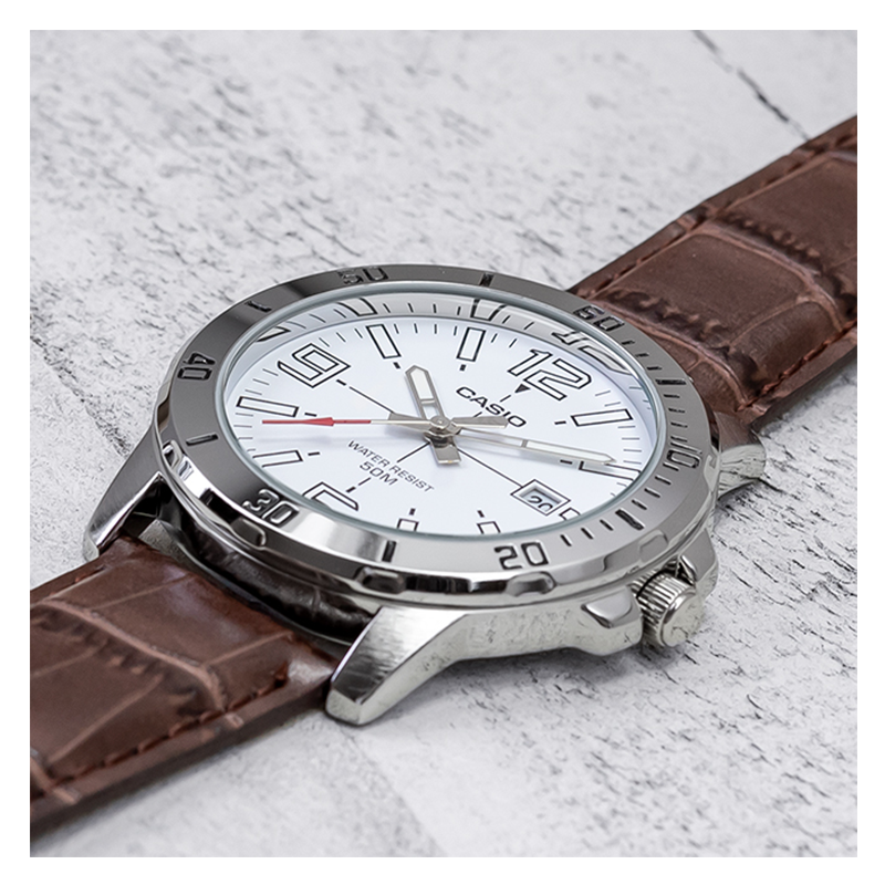 Casio Enticer Date Belt Watch MTP-VD01L-7BVUDF