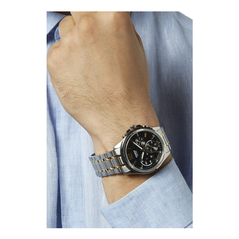 Casio Enticer Multifunction Chain Watch MTP-E305SG-1AVDF