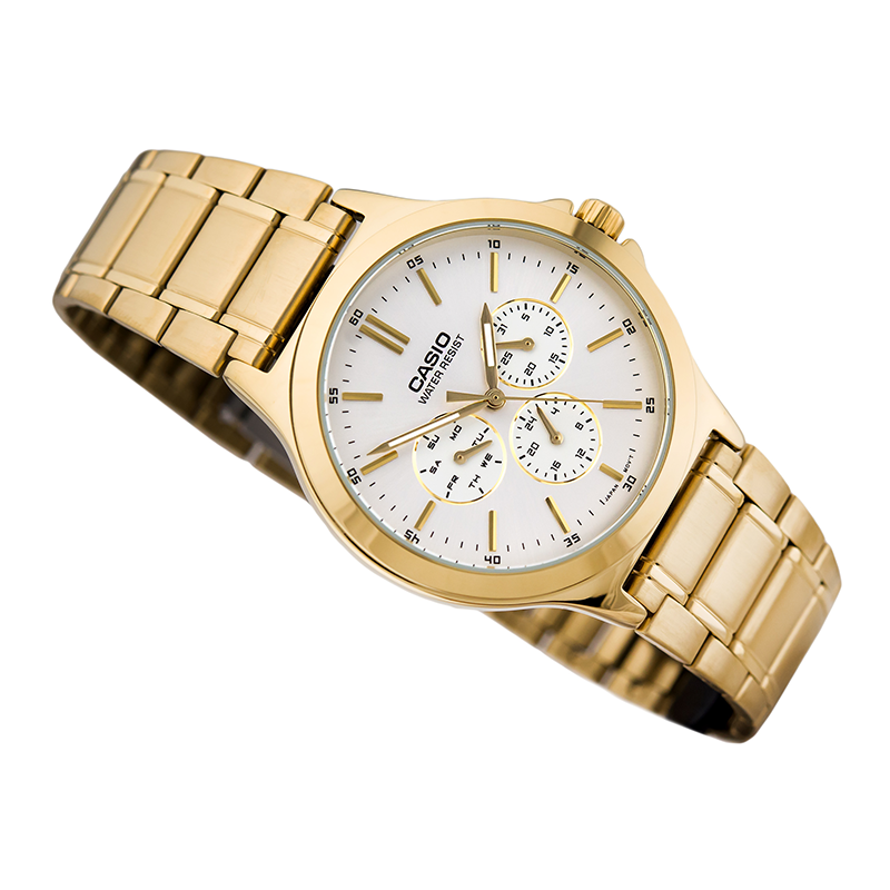 Casio Enticer Multifunction Golden Chain Watch MTP-V300G-7AUDF