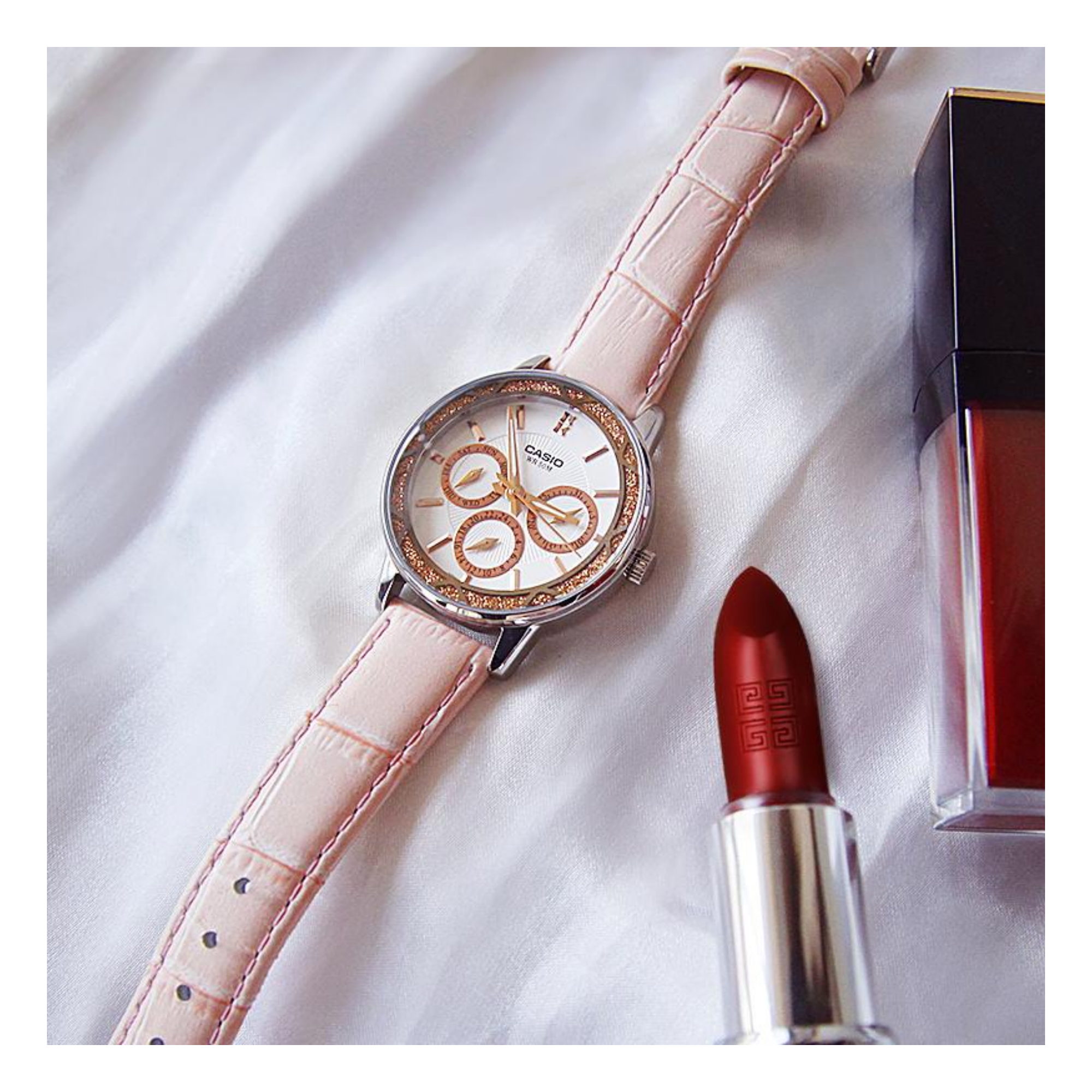 Casio Enticer Multifunction Ladies Leather Belt Watch LTP-2087L-4AVDF