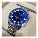 Casio Enticer Dual Time Stainless Steel Chain Watch AMW-830D-2AVDF