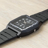 Casio Vintage Dual Time Resin Belt Watch AW-48HE-1BVDF