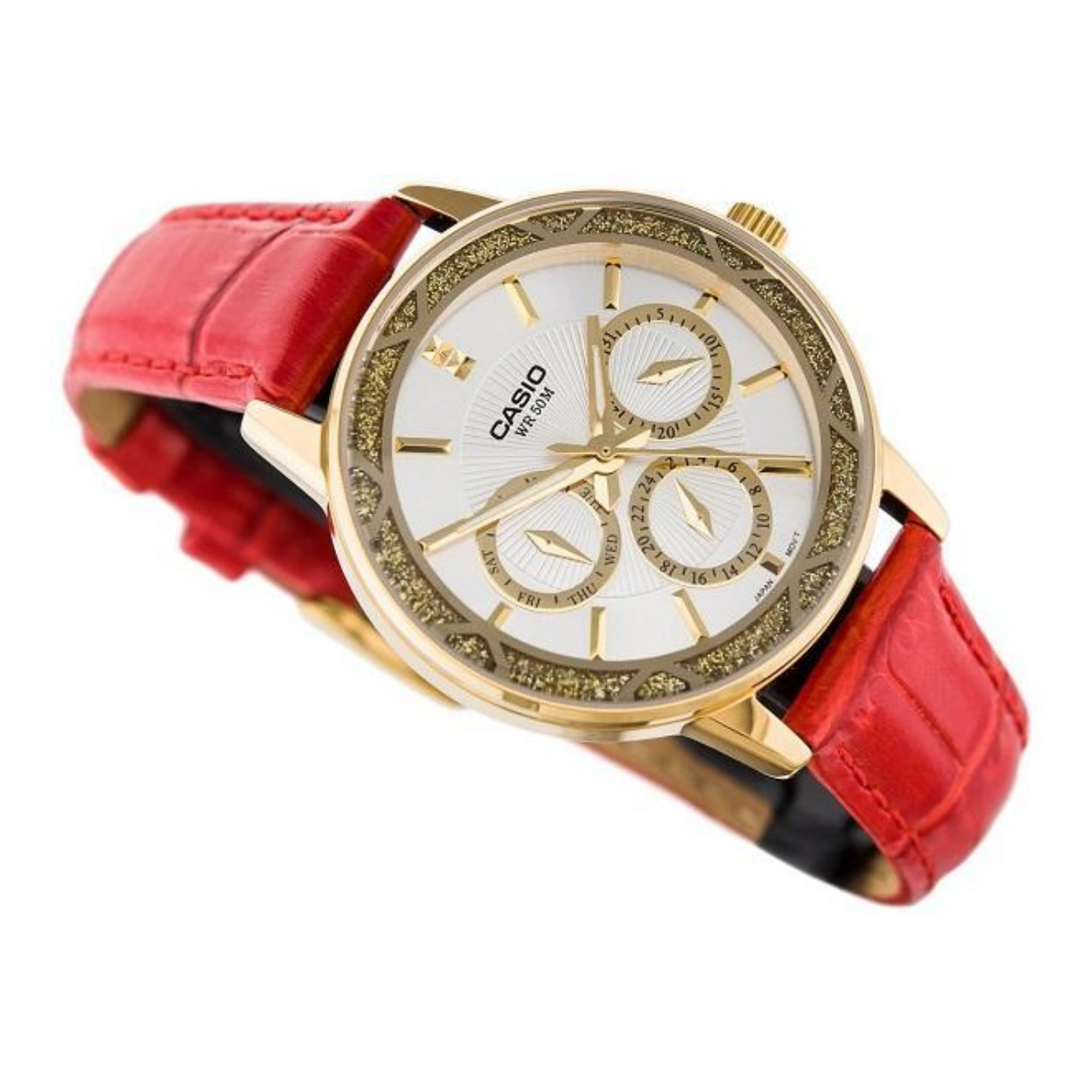 Casio Enticer Multifunction Ladies Leather Belt Watch LTP-2087GL-4AVDF