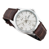 Casio Enticer Multifunction Silver Belt Watch MTP-V301L-7AUDF