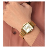 Casio Standard Date Golden Chain Watch MTP-E107G-9ADF