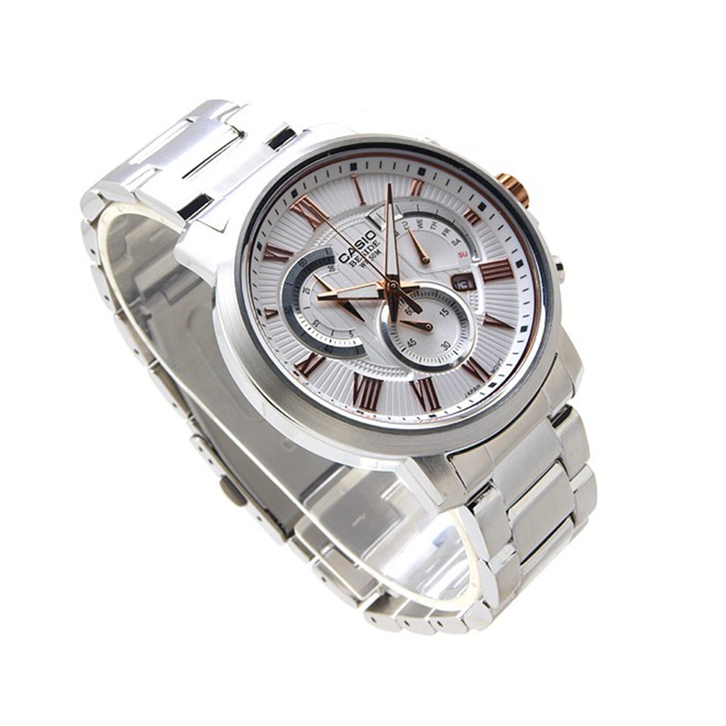 Casio Beside Chronograph Stainless Steel Chain Watch BEM-506BD-7AVDF
