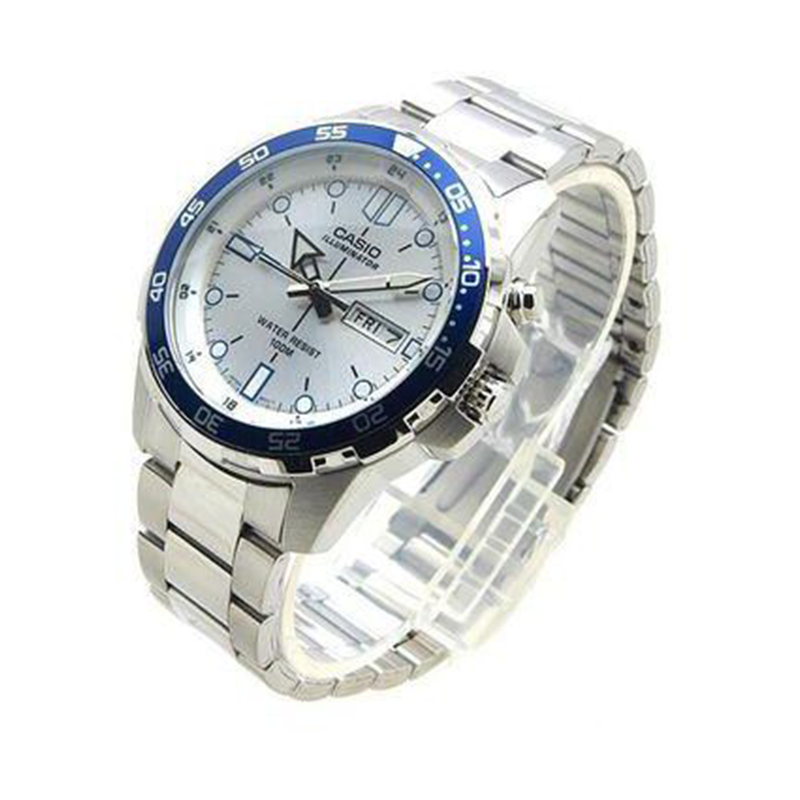 Casio Standard Day Date Chain Watch MTD-1079D-7A1VDF