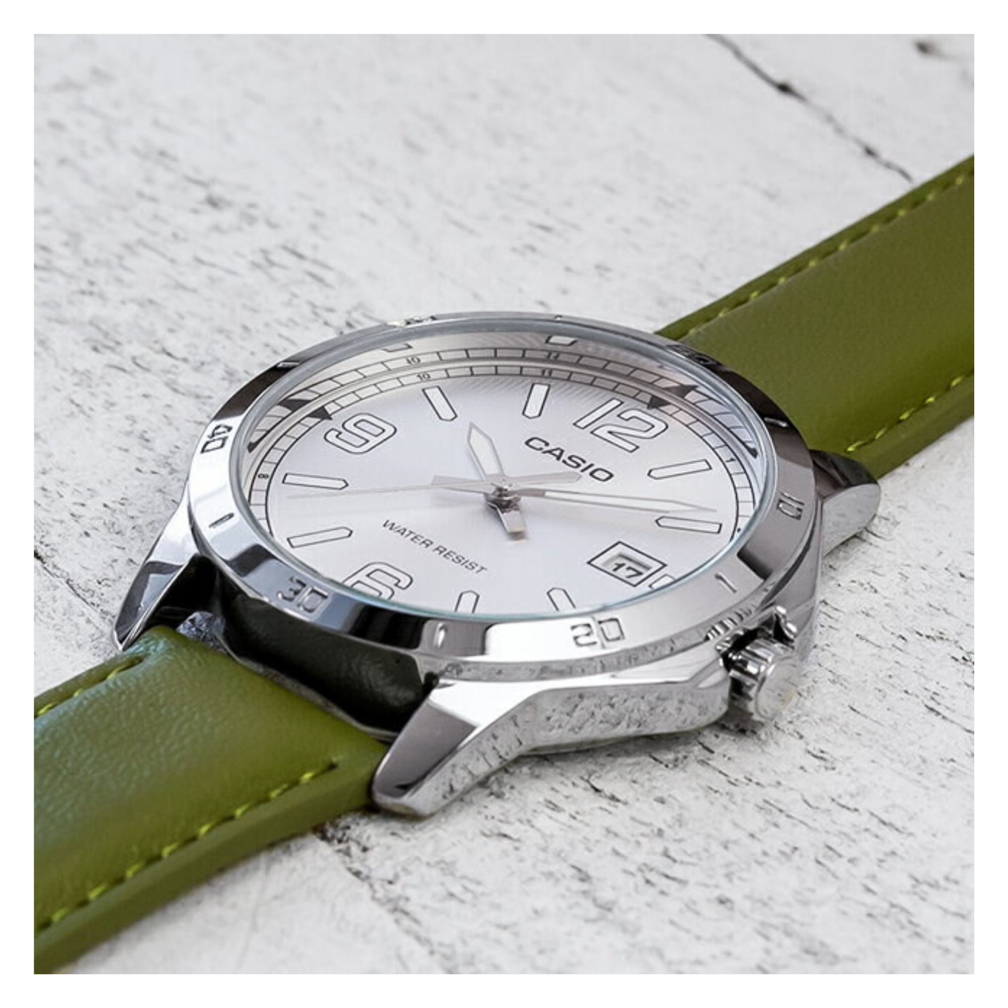 Casio Standard Date Belt Watch MTP-V004L-3BUDF