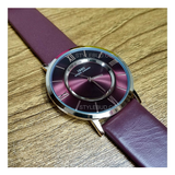 IBSO Slim Leather Belt Watch S8281G