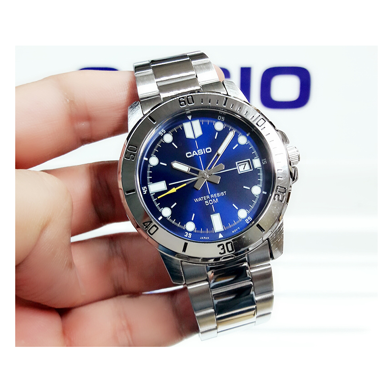 Casio Enticer Date Chain Watch MTP-VD01D-2EVUDF