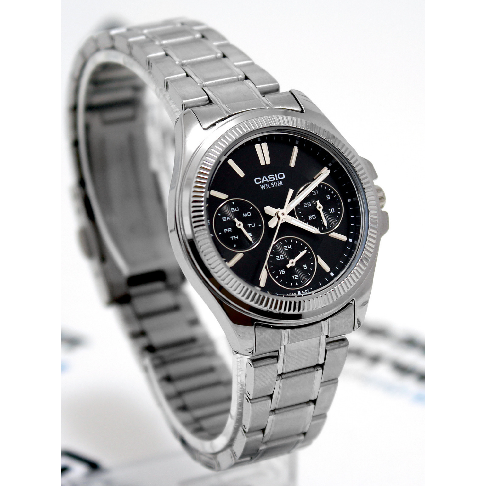 Casio Enticer Multifunction Ladies Chain Watch LTP-2088D-1AVDF