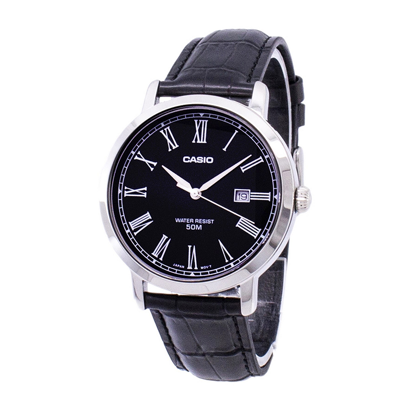 Casio Enticer Date Leather Belt Watch MTP-E149L-1BVDF