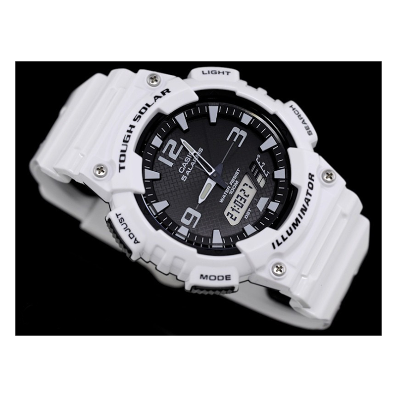 Casio Youth Tough Solar Dual Time Resin Belt Watch AQ-S810WC-7AVDF