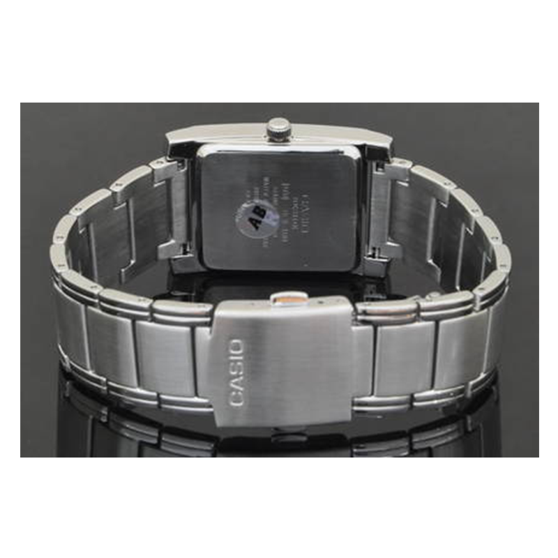 Casio Beside Date Stainless Steel Ladies Chain Watch BEL-100D-2AVDF