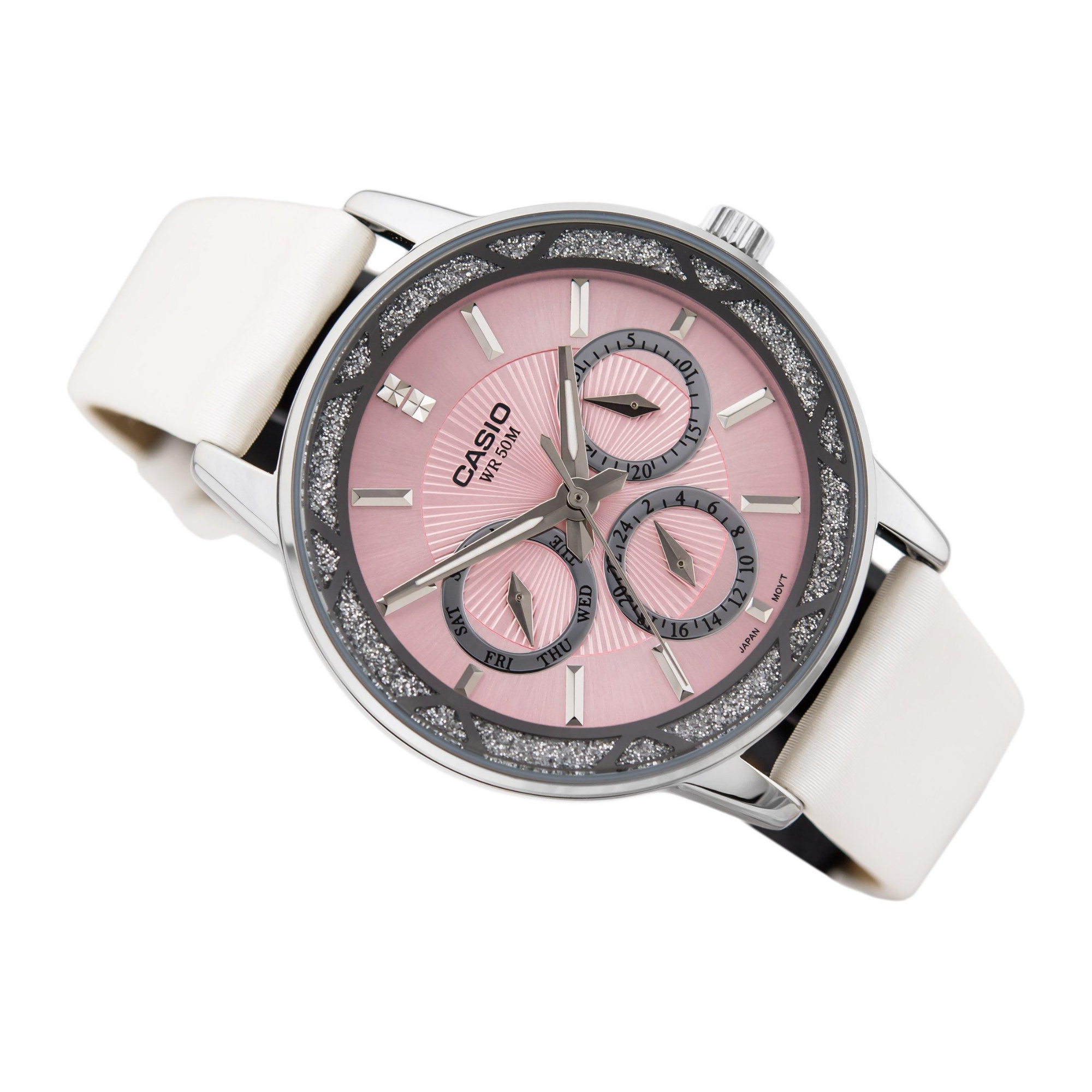 Casio Enticer Multifunction Ladies Leather Belt Watch LTP-2087SL-4AVDF