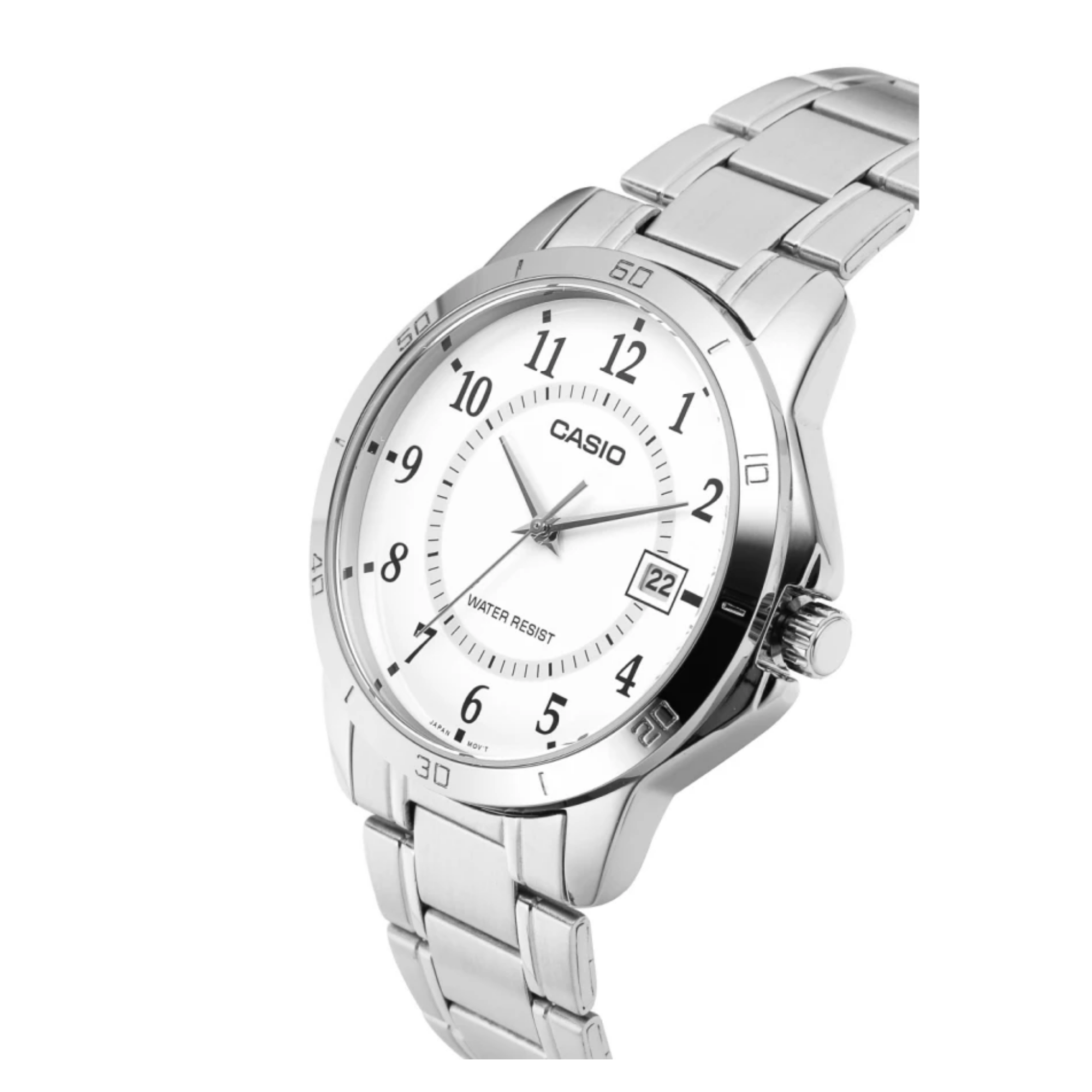 Casio Standard Date Chain Watch MTP-V004D-7BUDF