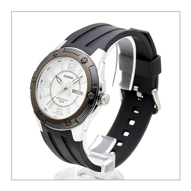 Casio Standard Day Date Resin Belt Watch MTP-1327-7A2VDF
