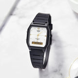 Casio Vintage Dual Time Resin Belt Watch AW-48HE-7AVDF