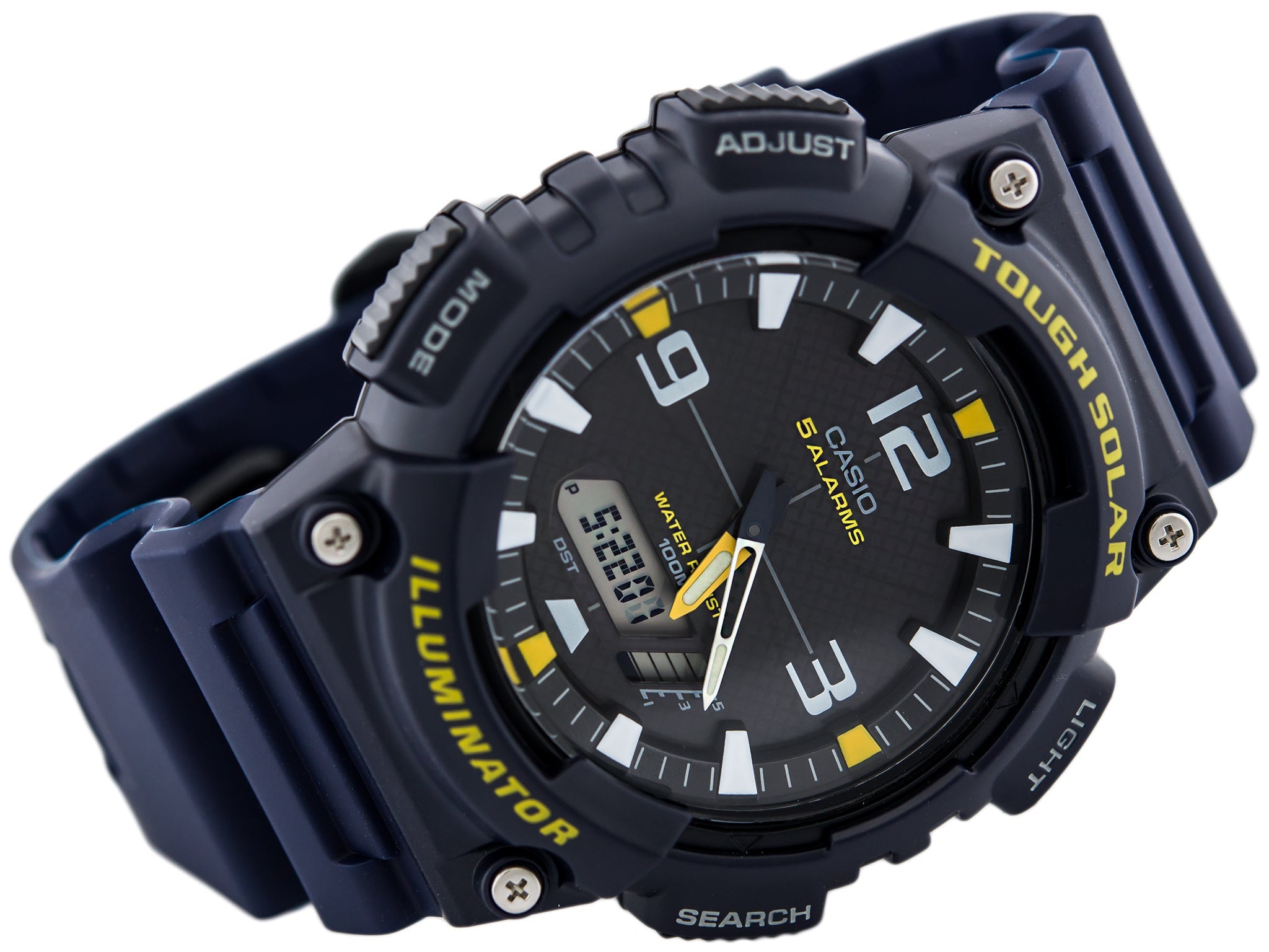 Casio Youth Tough Solar Dual Time Resin Belt Watch AQ-S810W-2AVDF