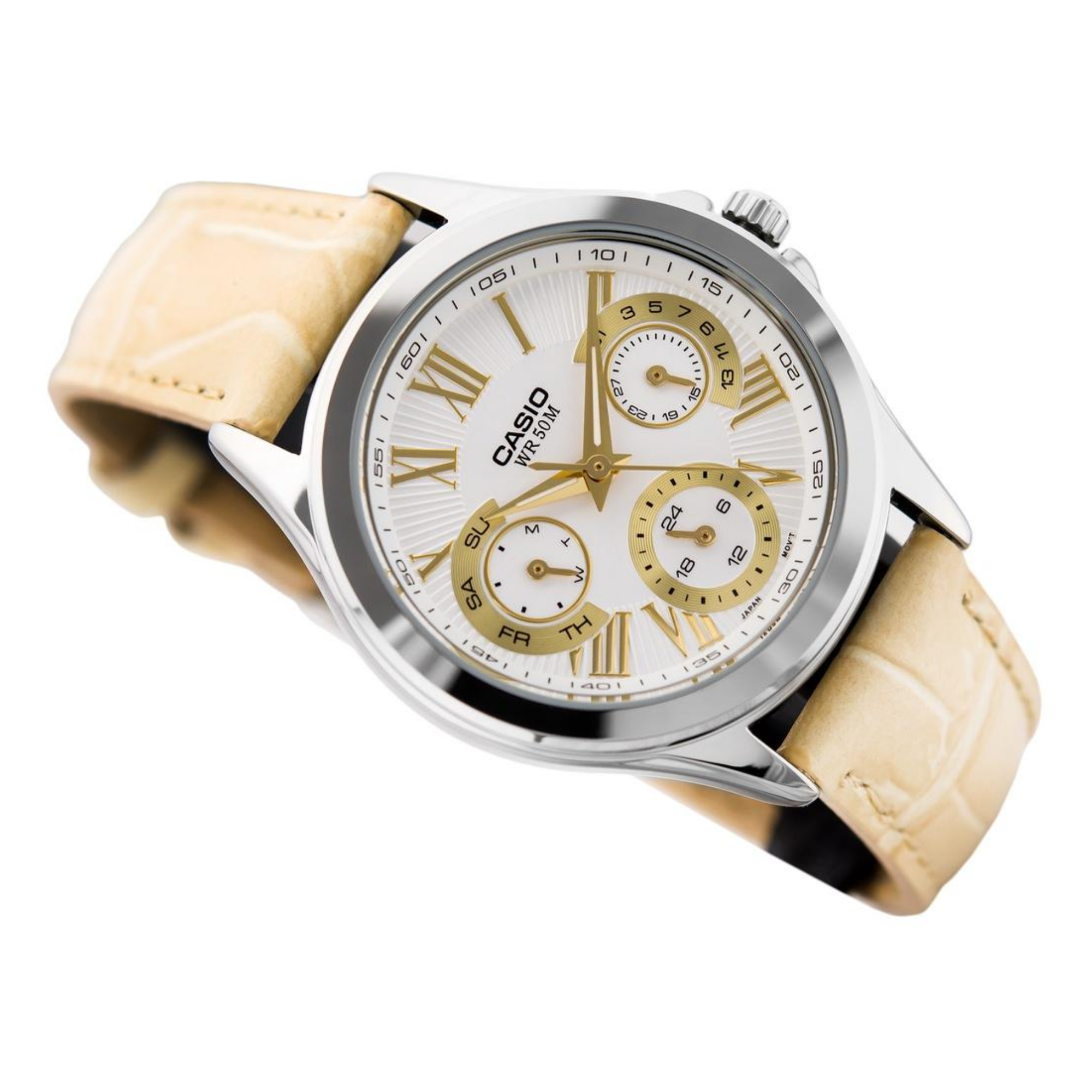 Casio Enticer Multifunction Ladies Leather Belt Watch LTP-E308L-7A1VDF