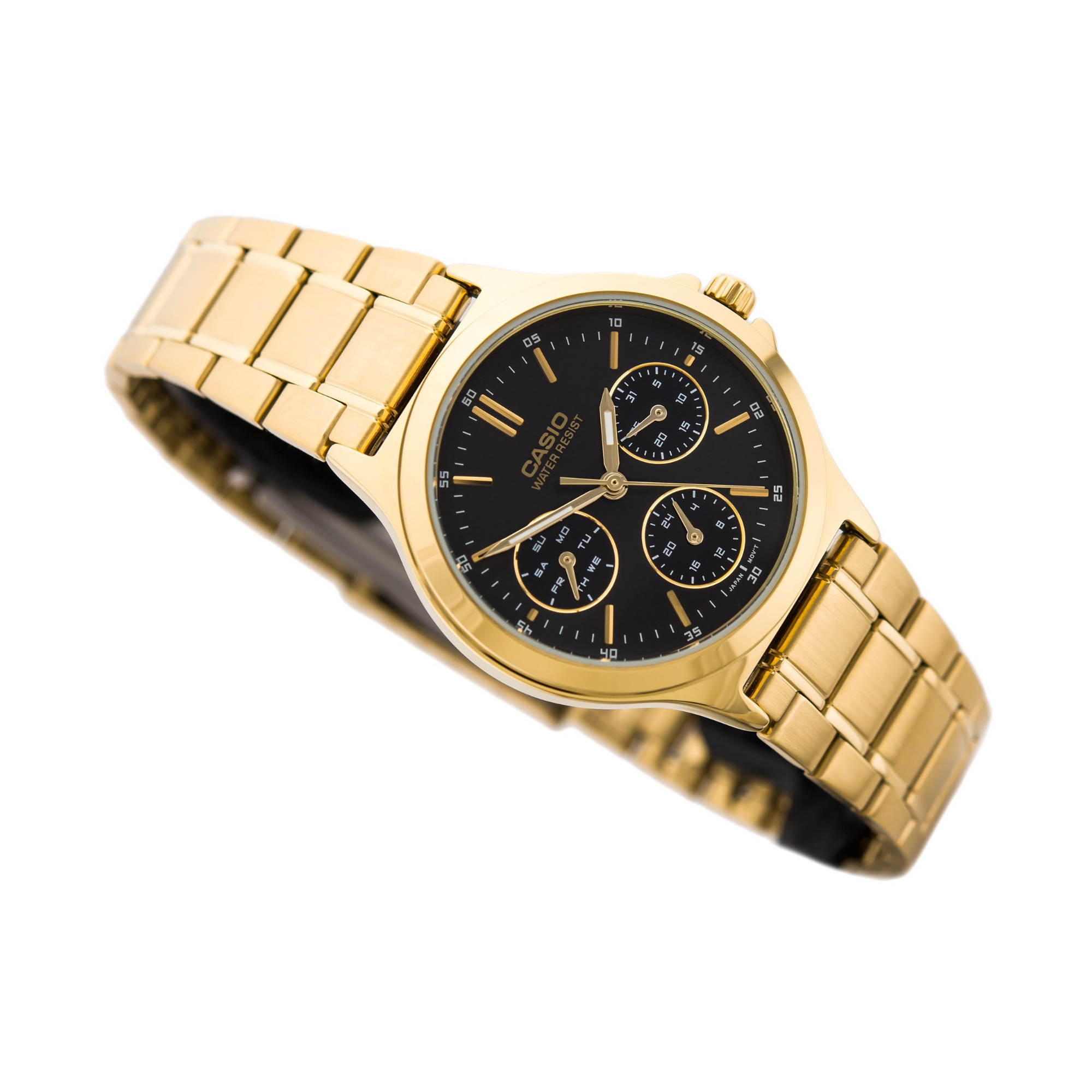 Casio Enticer Multifunction Golden Ladies Chain Watch LTP-V300G-1AUDF