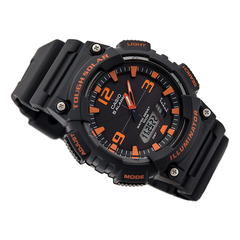 Casio Youth Tough Solar Dual Time Resin Belt Watch AQ-S810W-8AVDF