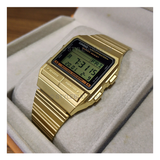 Casio Vintage Data Bank Golden Chain Watch DB-380G-1DF