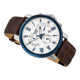 Casio Beside Chronograph Date Leather Belt Watch BEM-520BUL-7A3VDF