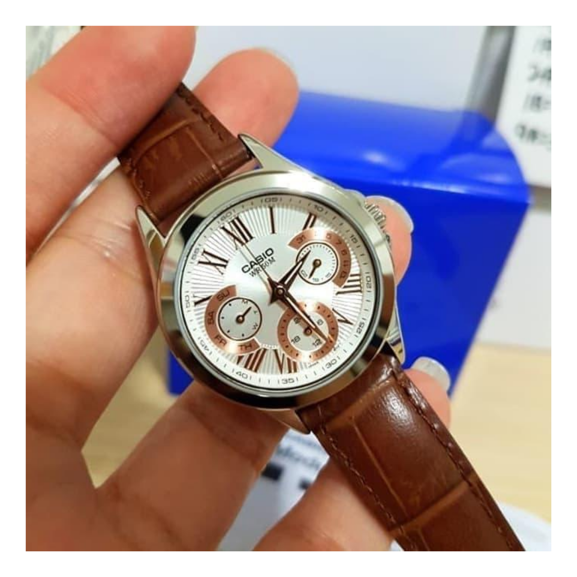 Casio Enticer Multifunction Ladies Leather Belt Watch LTP-E308L-7A2VDF