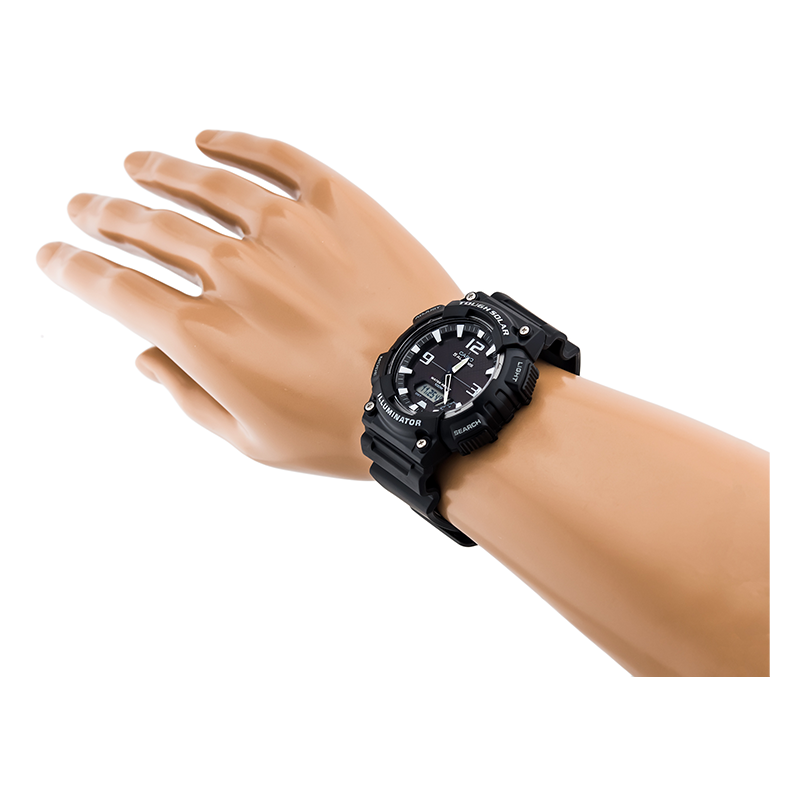 Casio Youth Tough Solar Dual Time Resin Belt Watch AQ-S810W-1AVDF