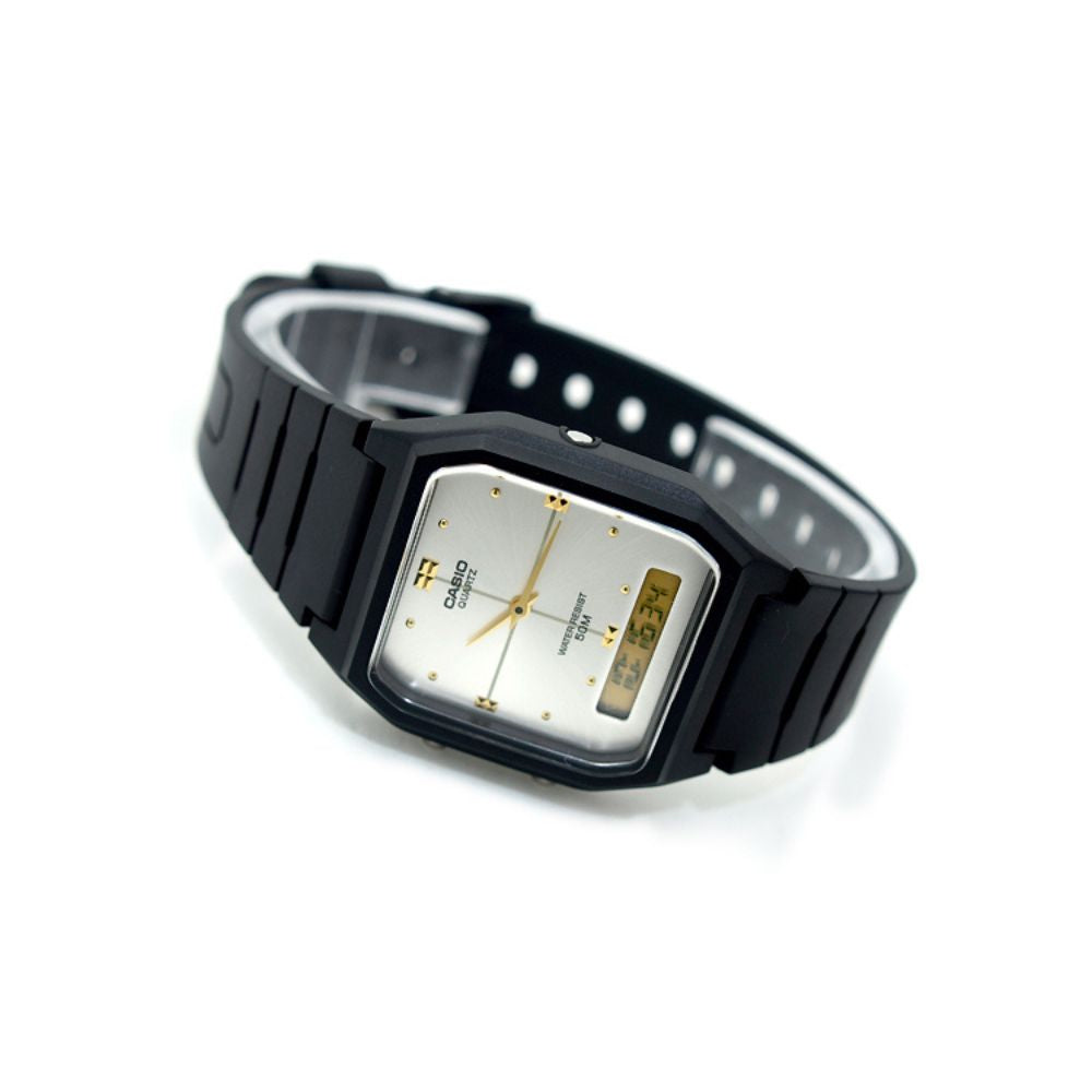 Casio Vintage Dual Time Resin Belt Watch AW-48HE-7AVDF